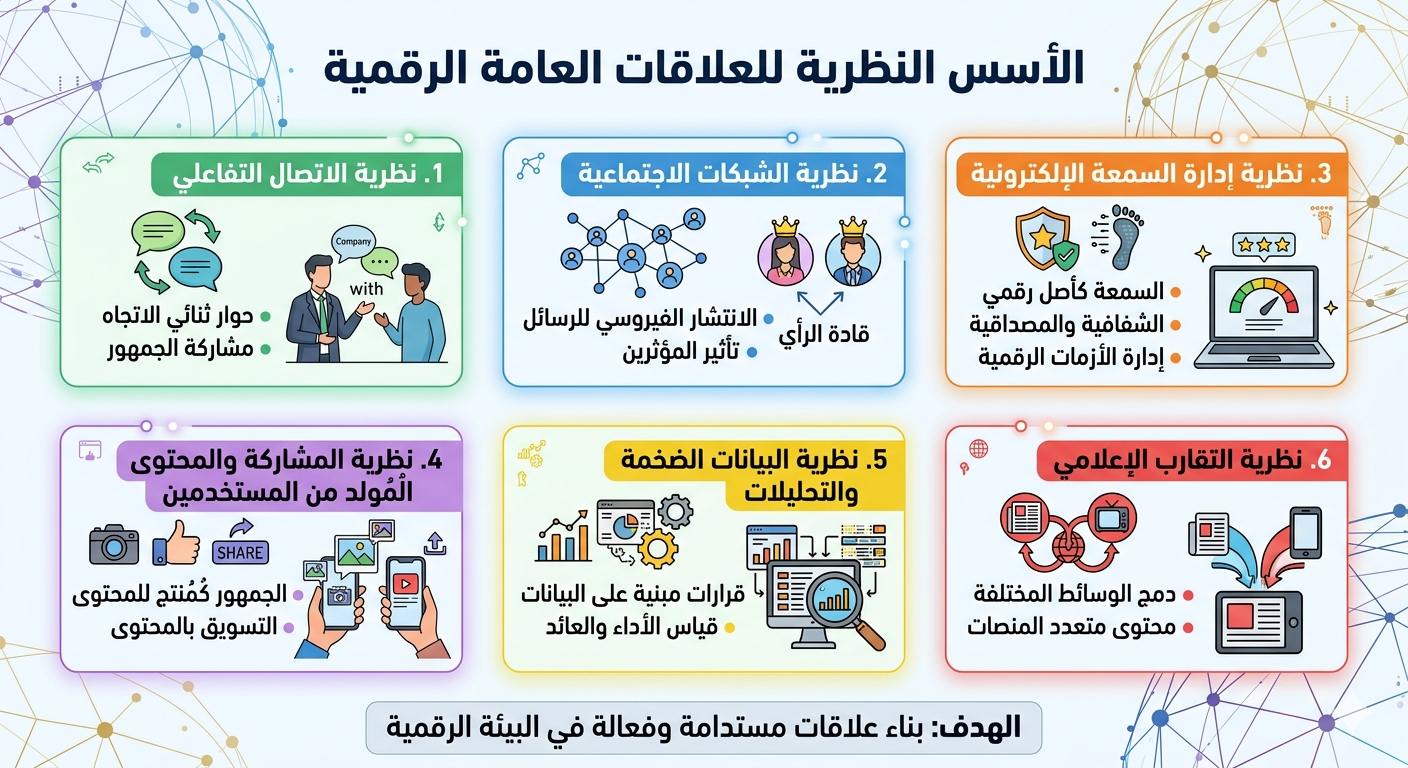الأسس النظرية للعلاقات العامة الرقمية